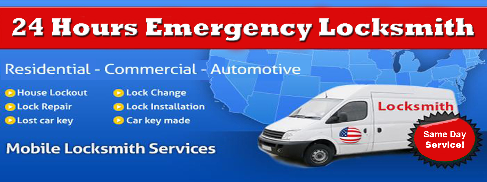 24 Hours Emergency Locksmith Slider